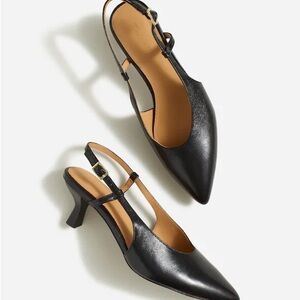 Madewell Black Debbie Slingback Pump size 8 1/2 never worn